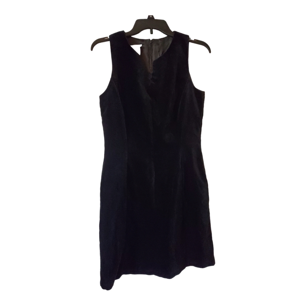 Laura Ashley vintage velvet black mini‎ dress